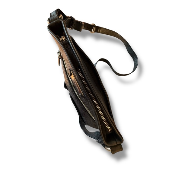 VTG Cole Haan Black Pebble Leather Elegant Crossbody Bag - Picture 5 of 14